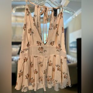 • forever 21 • halter v-neck babydoll top